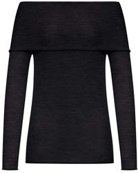 Roberto Collina - Silk And Cashmere Boat Neck Sweater - Lyst