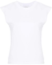 Rabanne - Cotton T-Shirt With Chain Detail - Lyst