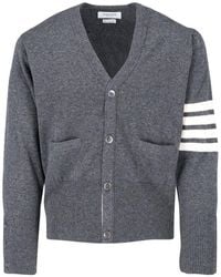 Thom Browne - 4-Bar Cashmere Cardigan - Lyst