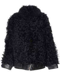 Golden Goose - Shearling Fur Osanne Jacket - Lyst