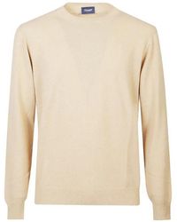 Drumohr - Long Sleeve Crew-Neck Logo Sweater - Lyst
