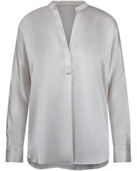 Vince - Blouse With V -Neck - Lyst