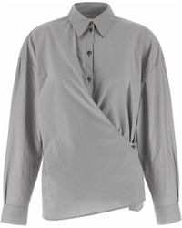 Lemaire - 'Straight Collar Twisted' Shirt - Lyst