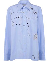 Maison Mihara Yasuhiro - Embellished Stripe Shirts - Lyst