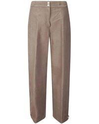 MSGM - Pantalone Lino - Lyst