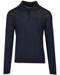 Etro - Wool And Silk Polo Shirt - Lyst