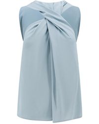 Erika Cavallini Semi Couture - Silk Blend Top - Lyst