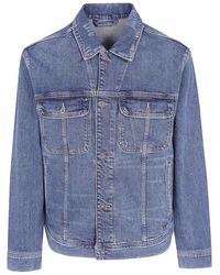 Emporio Armani - Denim Classic Jacket - Lyst