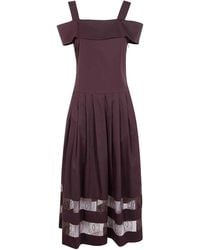 Blugirl Blumarine - Lace Cotton Dress - Lyst