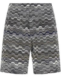 Missoni - Irregular Zigzag Bermuda Shorts - Lyst