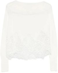 Ermanno Scervino - Long Sleeve Sweater - Lyst