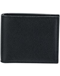 Valextra - Card Case In Smoke Grained With V Cut - Lyst