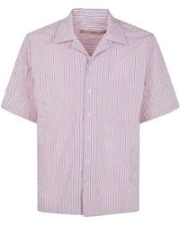 Nuur - Camicia Da Bowling A Maniche Corte A Righe - Lyst