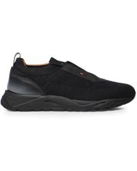 Santoni - Stretch Fabric Sneaker - Lyst