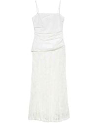 Jonathan Simkhai - Cotton And Lace Midi Dress - Lyst