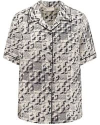 Tory Burch - Silk Shirt With Short Sleeves - Lyst