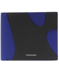 Ferragamo - And Blue Cut Out Wallet - Lyst