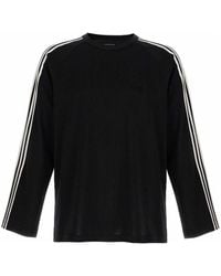 Y-3 - Long Sleeve Tee 3-Stripes T-Shirt - Lyst