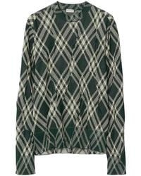 Burberry - Jersey Check - Lyst