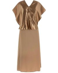 Fabiana Filippi - Dress With Cape - Lyst