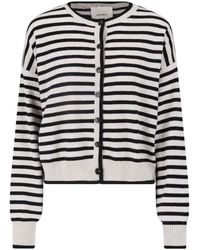 Lisa Yang - Striped Cashmere Cardigan - Lyst