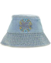 Etro - Bucket Hat With Pegasus Embroidery - Lyst