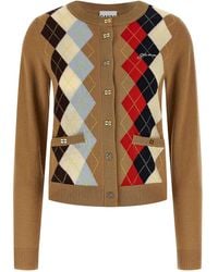 Ganni - Diamond-shaped Cardigan - Lyst