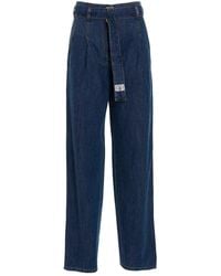 Philosophy Di Lorenzo Serafini - Denim Jeans With Removable Waist Belt - Lyst
