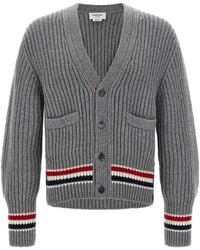 Thom Browne - Rwb Tape Cardigan - Lyst