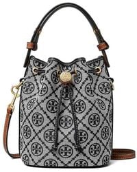 Tory Burch - Borsa A Secchiello Mini Con Monogramma T - Lyst