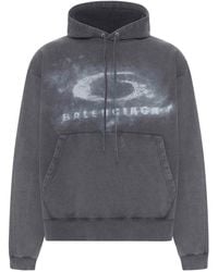 Balenciaga - Faded Crayon Loop Oversize Hoodie - Lyst
