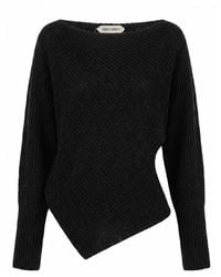 Alberta Ferretti - Wide Boat-Neck Sweater - Lyst