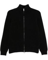 Base London - Wool Zipped Cardigan - Lyst