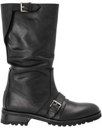 John Richmond - No Closure Metallic Ankle Boots - Lyst