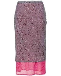 Dries Van Noten - Midi Skirt - Lyst