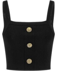 Balmain - Brassiere Top - Lyst