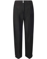 MSGM - Pantalone Lino - Lyst