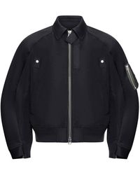 Sacai - Cotton Chino X Nylon Twill Blouson - Lyst