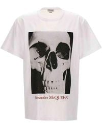 McQueen - Printed T-Shirt - Lyst