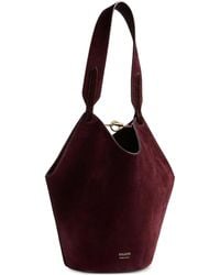 KHAITE - Lotus Mini Leathe Bucket Bag - Lyst