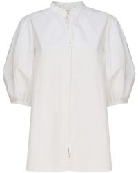 Chloé - Tunic Style Shirt With Ribbon - Lyst