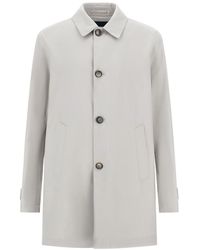 Herno - Layers Wool Storm Fabric Raincoat - Lyst