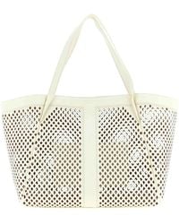 Twinset - Openwork Leather Shopping Bag - Lyst