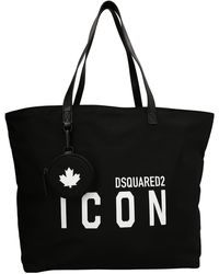 DSquared² - Logo Print Nylon Shopping Bag - Lyst