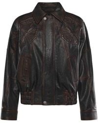 Golden Goose - Nappa Leather Bomber Jacket - Lyst