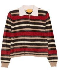 Guest In Residence - Cashmere Striped Polo Shirt - Lyst