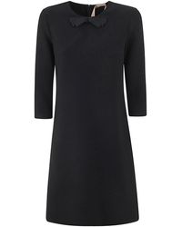 N°21 - Three Quarter Sleeve Mini Dress - Lyst