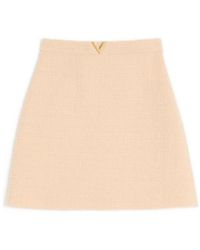 Valentino Garavani - Vlogo Signature Wool Skirt - Lyst