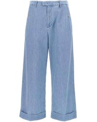 Valentino Garavani - Turn-Up Jeans - Lyst