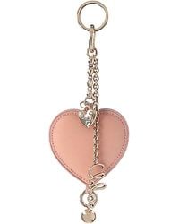 Chloé - Charm Key Ring Symbols Heart - Lyst
